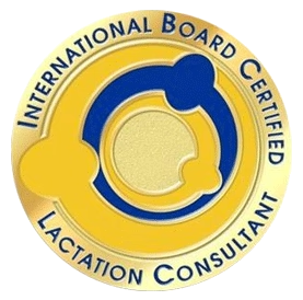 Official IBCLC® logo representing certification as an International Board Certified Lactation Consultant