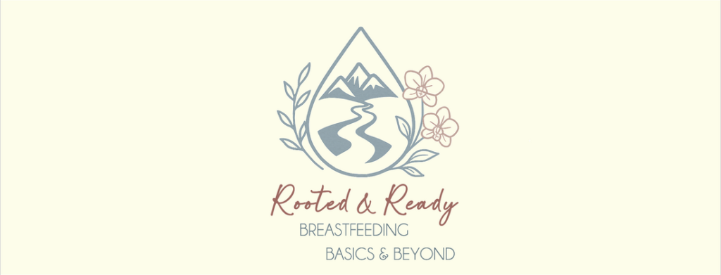 Logo for the “Rooted & Ready Breastfeeding Basics” workshop, featuring Nourishing Pathways Lactation and Richman Family Chiropractic.