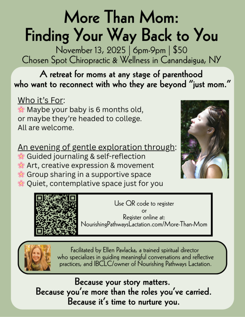 Flyer for retreat offered to moms wanting to reclaim their identity.